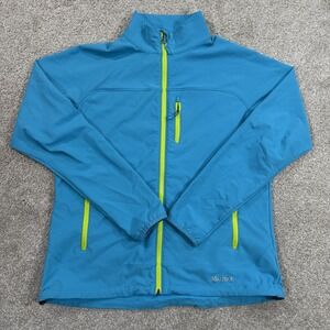 Marmot Womens Softshell Full Zip Jacket Size XL Teal Outdoor Trail Hiking